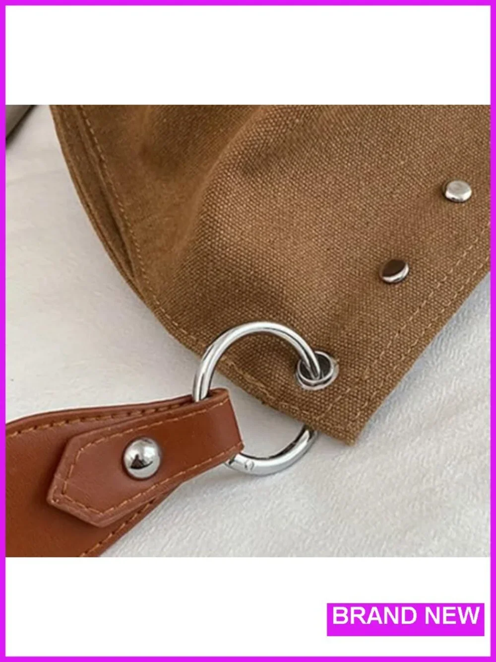 Large Canvas Hobo Bag Slouchy Crescent Crossbody Shoulder Purse Tote Work